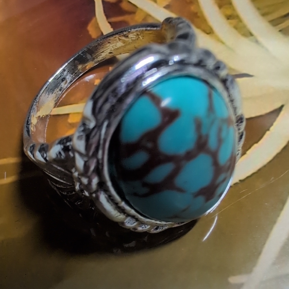 Silver Turquoise Ring - image 5